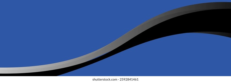  blue sky and black line background curve element with white space for text and message design, overlapping layers, vector. color blue sky combination. eps 10. ele