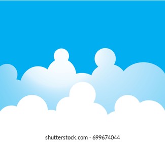 Blue sky and cloud