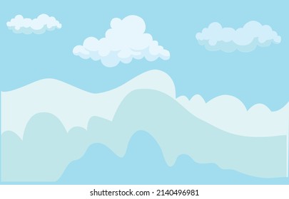 Blue Sky Cloud Bacground Set