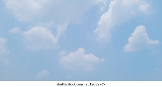 Blue sky with cloud background. Natural and cloudy fresh blue sky background. Blue sky with some white clouds