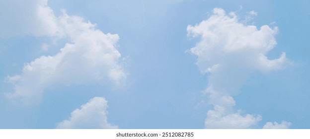 Blauer Himmel mit wolkenigem Hintergrund. Natürlicher und trüber frischer blauer Himmelshintergrund. Blauer Himmel mit einigen weißen Wolken