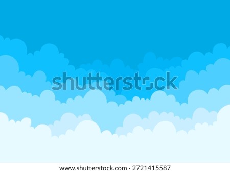 blue sky and cloud background vector