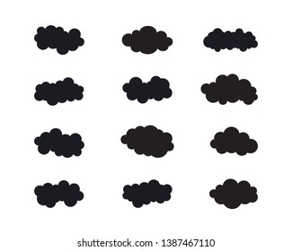 Blue sky with cloud icon illustration design
