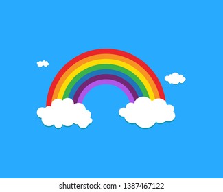 Blue sky with cloud icon illustration design