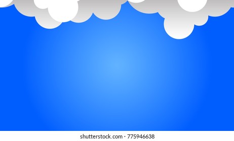 Blue sky with cloud icon vector illustration design