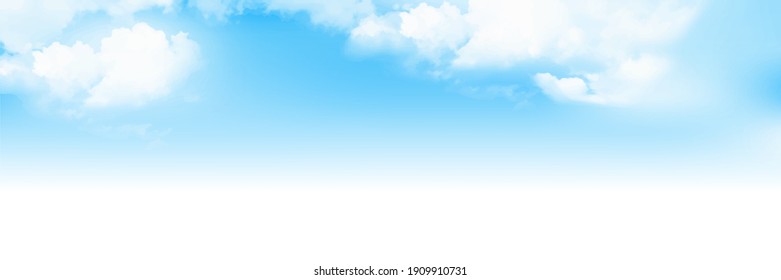 Blue sky cloud landscape background