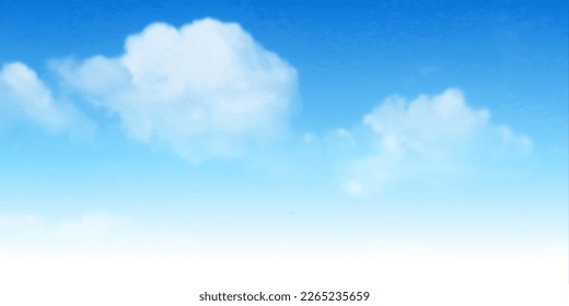 Blue sky cloud landscape background