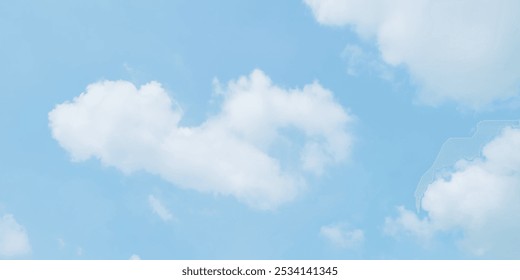 Blauer Himmel und Wolke. Natürlicher und trüber frischer blauer Himmelshintergrund. Natürlicher Himmel schöne blau-weiße Textur Hintergrund. blauer Himmel mit Wolke