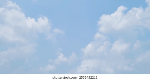 Cielo azul y nubes. Fondo de cielo azul fresco natural y nublado. Cielo natural hermoso fondo de textura azul y blanco. cielo azul con nube