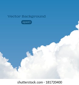 Blue sky with clouds