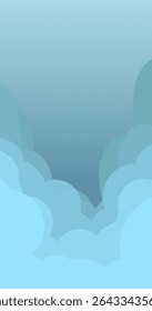 blue sky with clouds 4k vector wallpaper