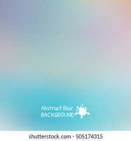 Blue sky with clouds blur design. Vector illustration background.