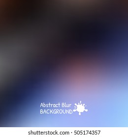 Blue sky with clouds blur design. Vector illustration background.