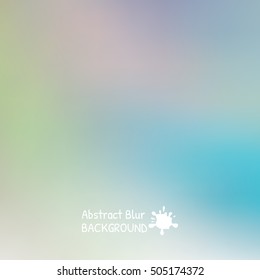 Blue sky with clouds blur design. Vector illustration background.