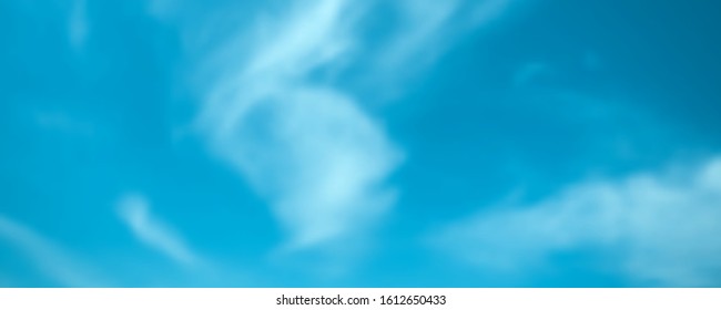 Blue sky with clouds. Feather clouds against the blue sky. Vector illustration, eps10.