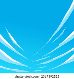 blue sky with clouds illustration. Background Vector Illustration.