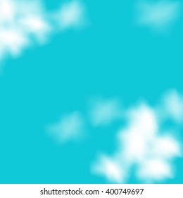 Blue sky with clouds. illustrator background.