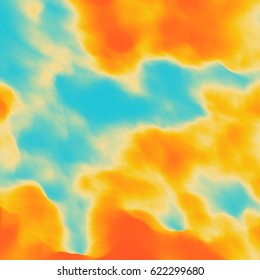 Blue Sky With Clouds. Modern pattern. Nature background. Modern pattern. Abstract Background. Vector Illustration. 