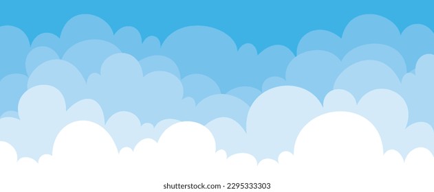 Blue Sky With Clouds Nature Background