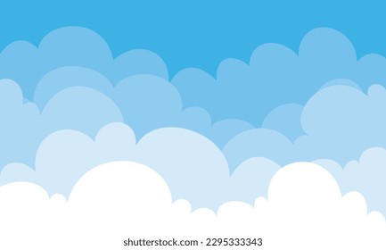 Blue Sky With Clouds Nature Background