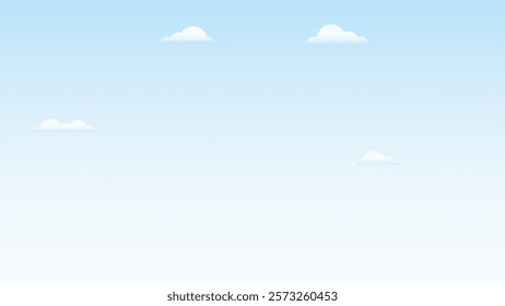 Blue sky with clouds patterned background