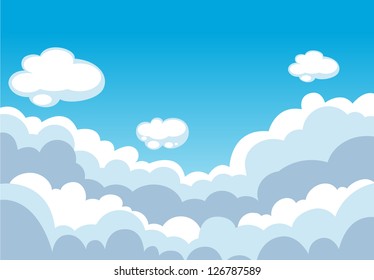 Sky Cloud Concept Everyone Element Design Stock Vector (Royalty Free ...