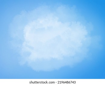 blue sky and clouds watercolor abstract background