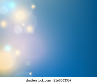 Blue sky with galaxy stars bokeh light background