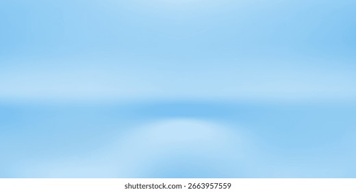Blue sky gradient background, Abstract simple design presentation product. 3D Vector art illustration.