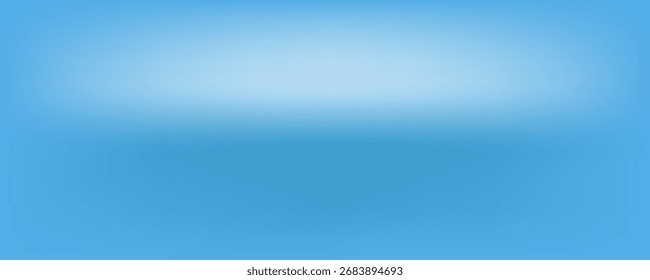 Blue sky gradient background. Light abstract blur and soft color gradation, blurred vector clouds. Light blue sky gradient mesh pattern
