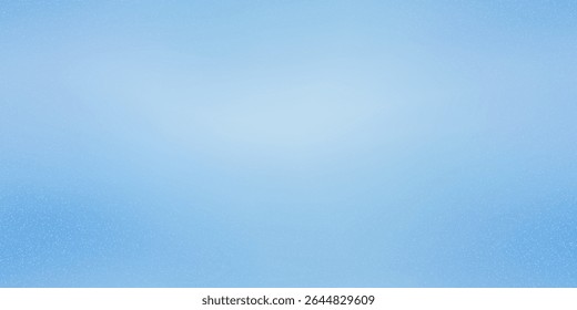 Gradiente azul do céu sem emenda bg com textura de ruído. Ilustração de vetor borrado abstrato. Fundo de papel aquarela com padrão granulado