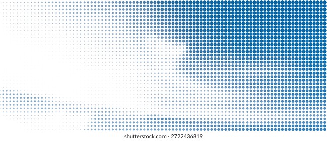Patrón de semitono de cielo azul. Nubes de medio tono, gradiente de nieve o nubes de niebla, humo de píxeles de grano, ruido grunge nubes de fondo texturizado