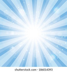 Blue Sky Hypnotic Background.Vector lllustration