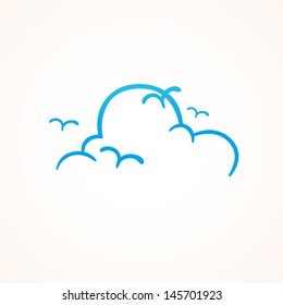 Blue sky icon