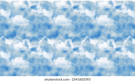 Blue sky with lots small white clouds - spotted texture