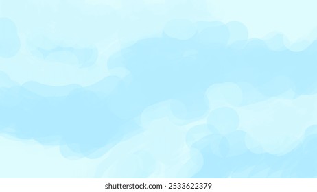 Paisaje de la naturaleza del cielo azul. Póster de verano de vacaciones de Clima soleado de aire tranquilo. Ilustración vectorial de fondo de cielo de atmósfera Abstractas