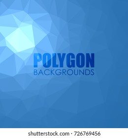 Blue and sky blue Polygonal background