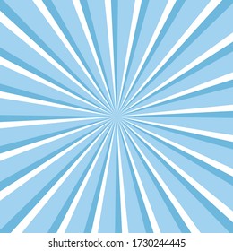 Blue sky ray burst style background vector design