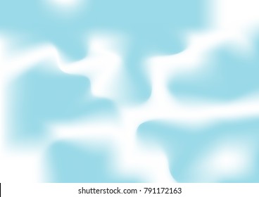 blue sky smoke cloud or water blurred on white background ,art concept,mesh and smudge style ,abstract vector illustration