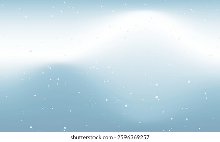 A blue sky with snowflakes falling on it