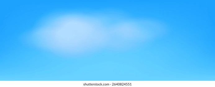 Blue sky with soft clouds on a bright sunny day in an abstract natural background.