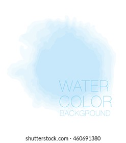 blue sky spot. watercolour background, vector backdrop, digital illustration, bluered design element.