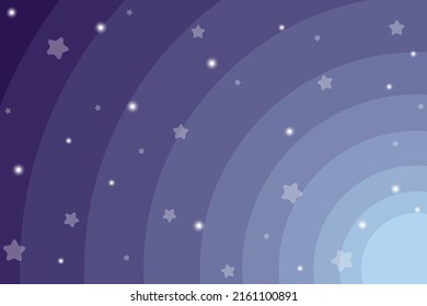 Blue sky and stars gradient background. Vector illustration.