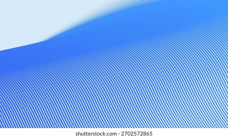 Fondo Abstractas de línea de rayas azules con diseño de flujo mínimo moderno suave