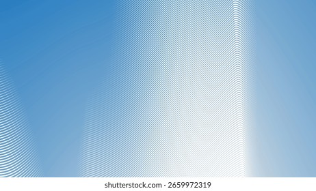 Fondo Abstractas de líneas onduladas de rayas azules para Diseño web moderno, arte digital y presentación de interfaz de usuario