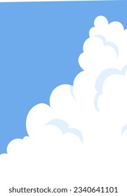 Cielo azul y nube de truenos que pueden utilizarse para carteles y volantes y postales y fondos