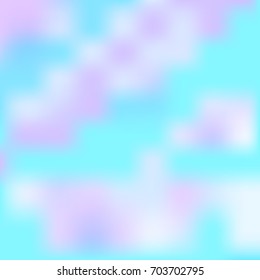 Blue sky with violet clouds. Abstract background. Vector illustration