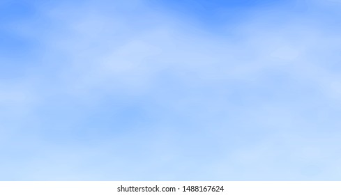Blue sky wallpaper, clear air, heavenly background, vector illustration.