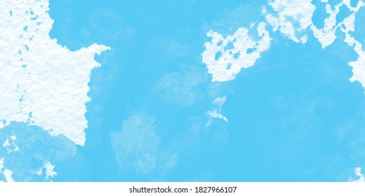 Blue Sky Watercolor Background design