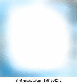 Blue sky watercolor circle  background  